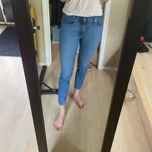Everlaine ankle mid rise skinny jeans.
